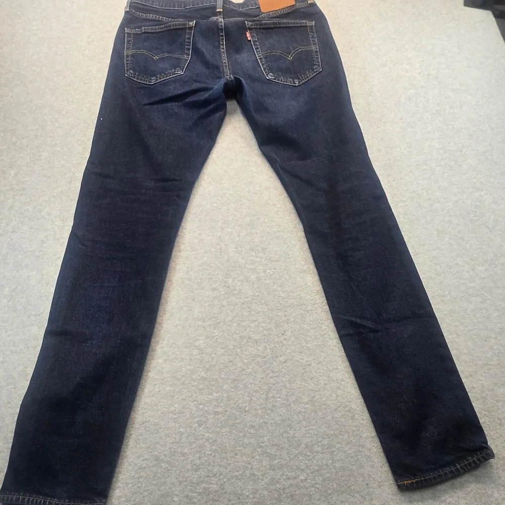 Levis 512 Slim Taper Jeans Mens 34x34 Dark Wash Indigo Denim Pants